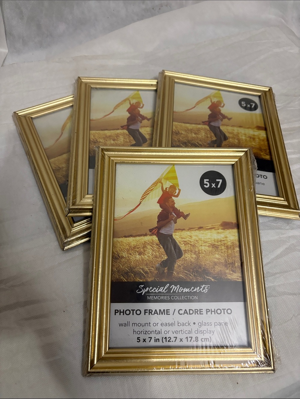 Special Moments Gold 5x7 Photo Frame Set of 4